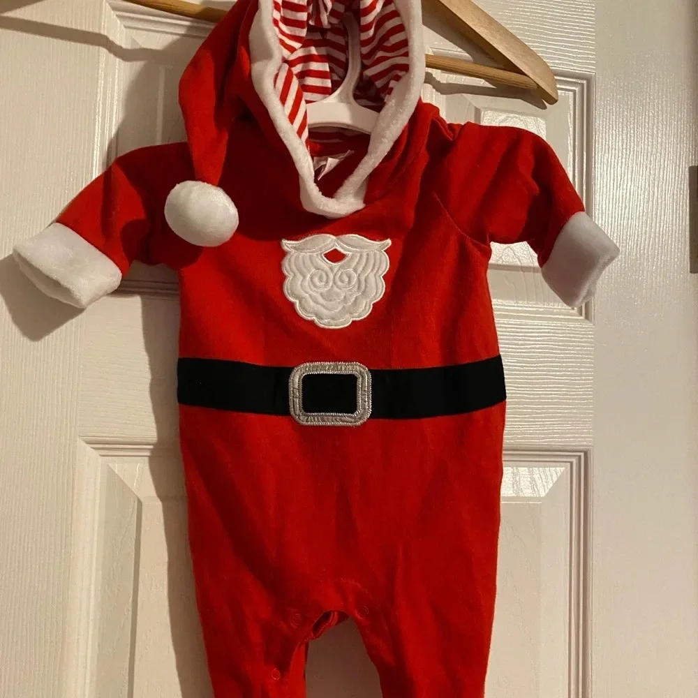 Cat and Jack Hooded Santa Outfit